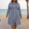 blue shirt dress shirt dress
