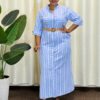 bluecc linin dress