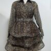 leopard leopard short dress