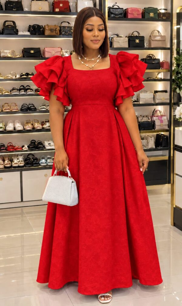 reeddd cermony dress