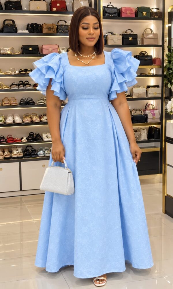 skyblue cermony dress