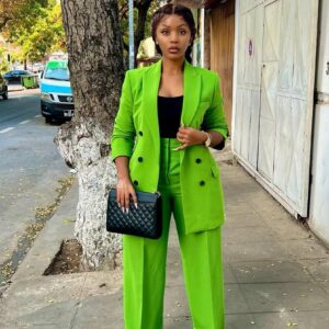 green suit