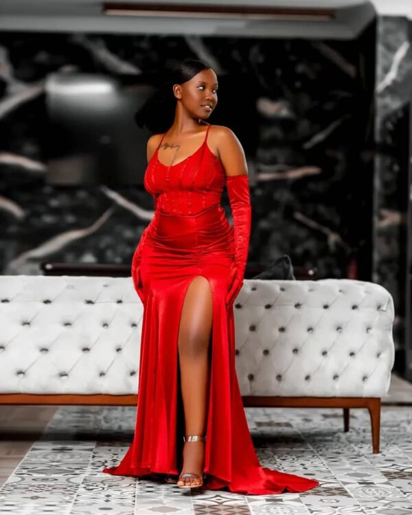 red dress
