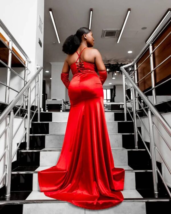 red dress