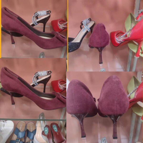 high hills brown shoes