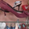 high hills brown shoes