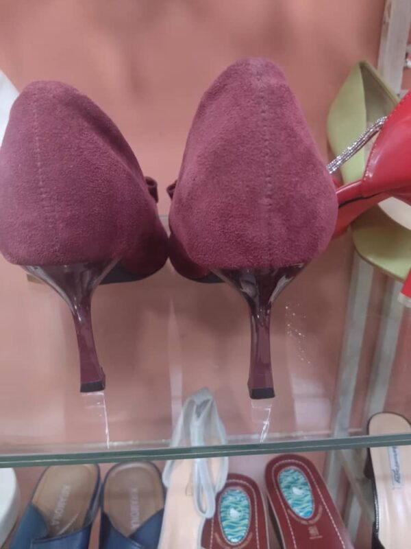 high hills brown shoes