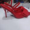 high hills red shoes