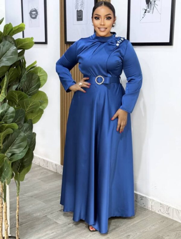 blue dress