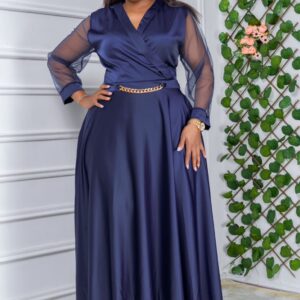 blue dark dress