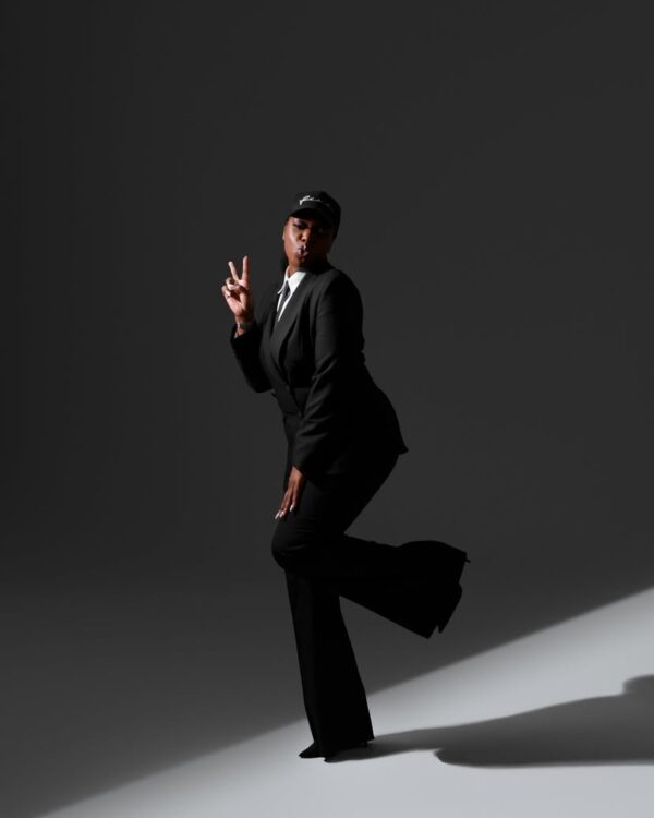 black suit