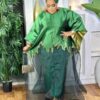 green dress