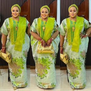 green bubu dress
