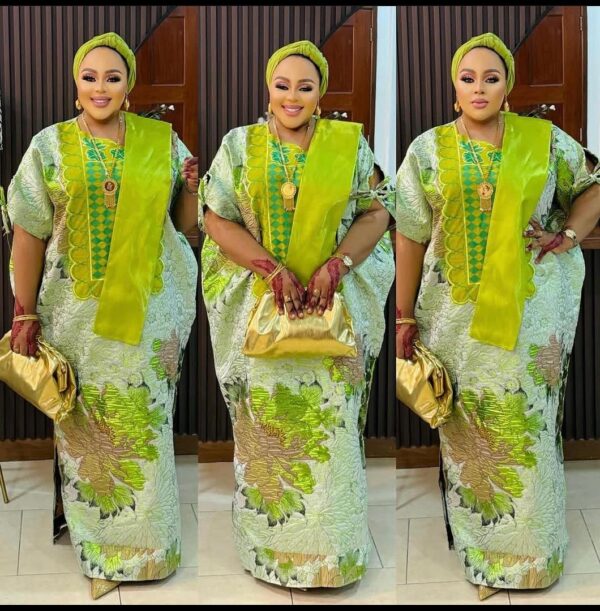 green bubu dress