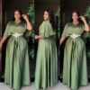 ceremony dress olive green