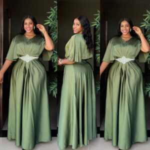 ceremony dress olive green