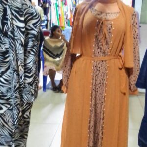women's orange dress