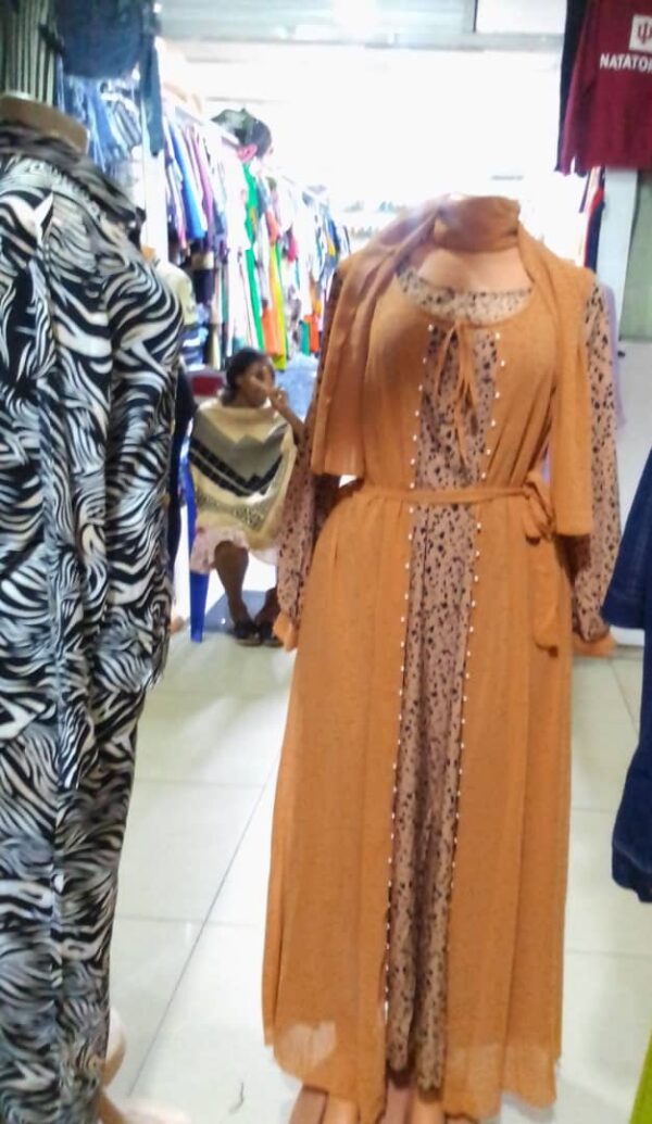 women's orange dress